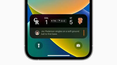 Hoạt động trực tiếp trên iOS 16 Thể thao MLB
