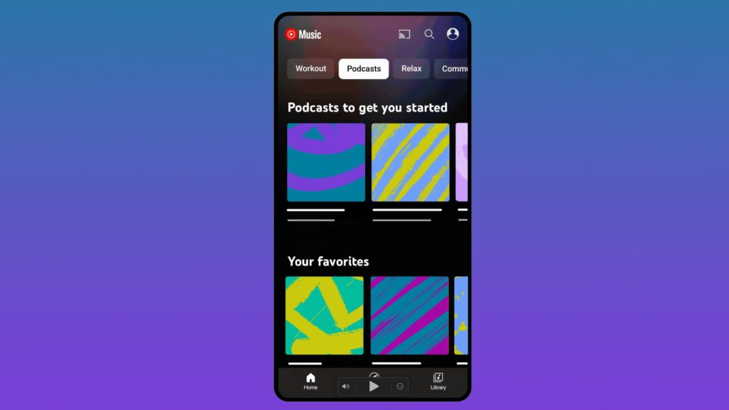 YouTube Music thu được Podcast âm thanh trên iOS và Web